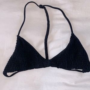 Tori Praver Black Bikini Top